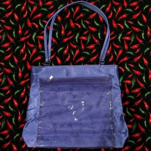 Satin purple purse